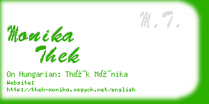 monika thek business card